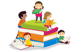 Kids with books 
